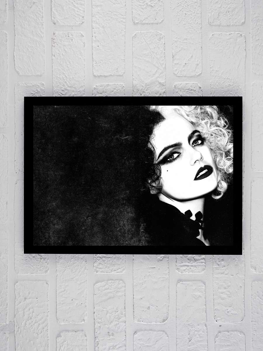 Cruella Film Tablo Siyah Çerçeveli Film Poster Afiş Tablo