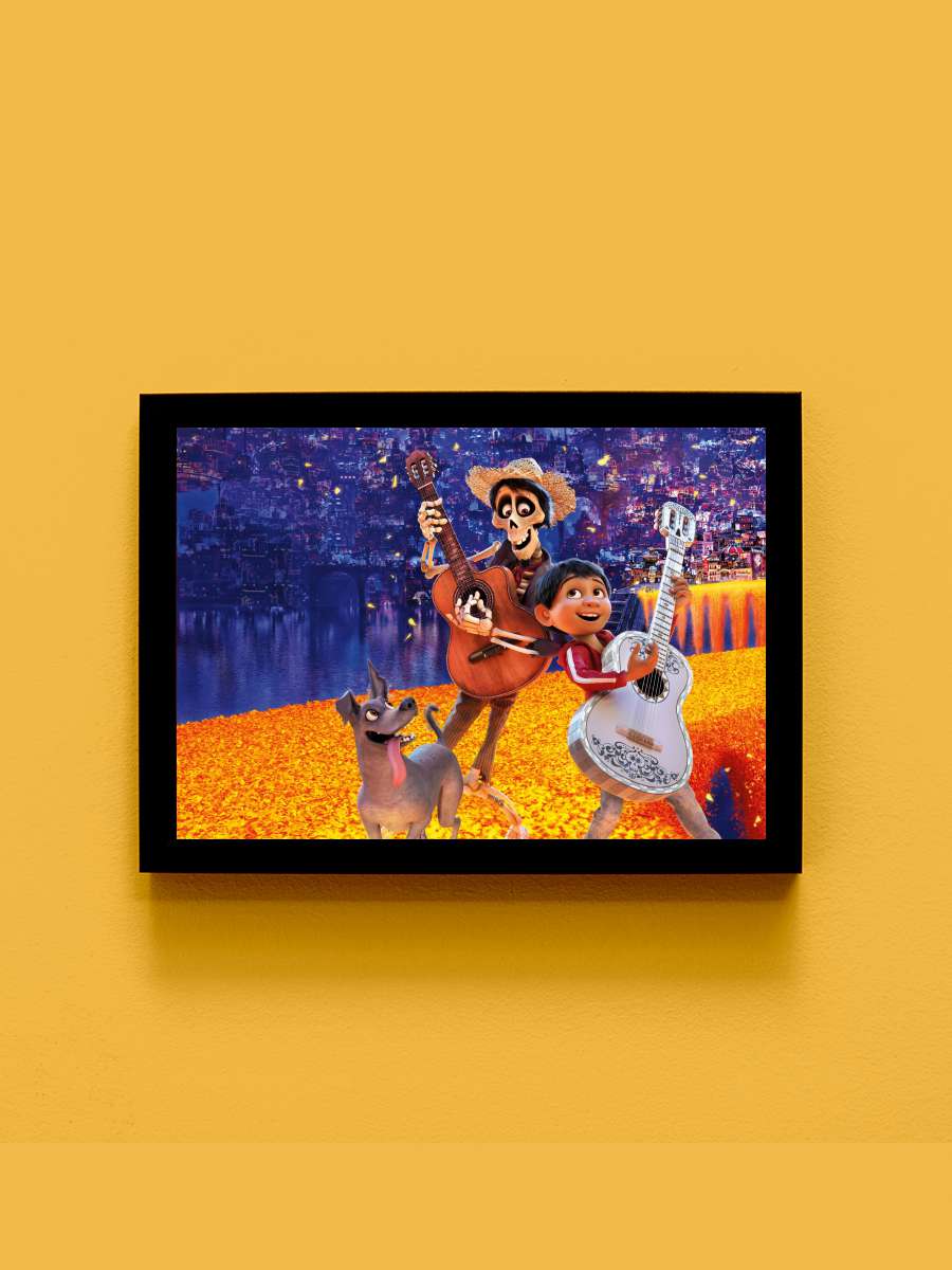 Coco Film Tablo Siyah Çerçeveli Film Poster Afiş Tablo - En İyi Fiyatlarla