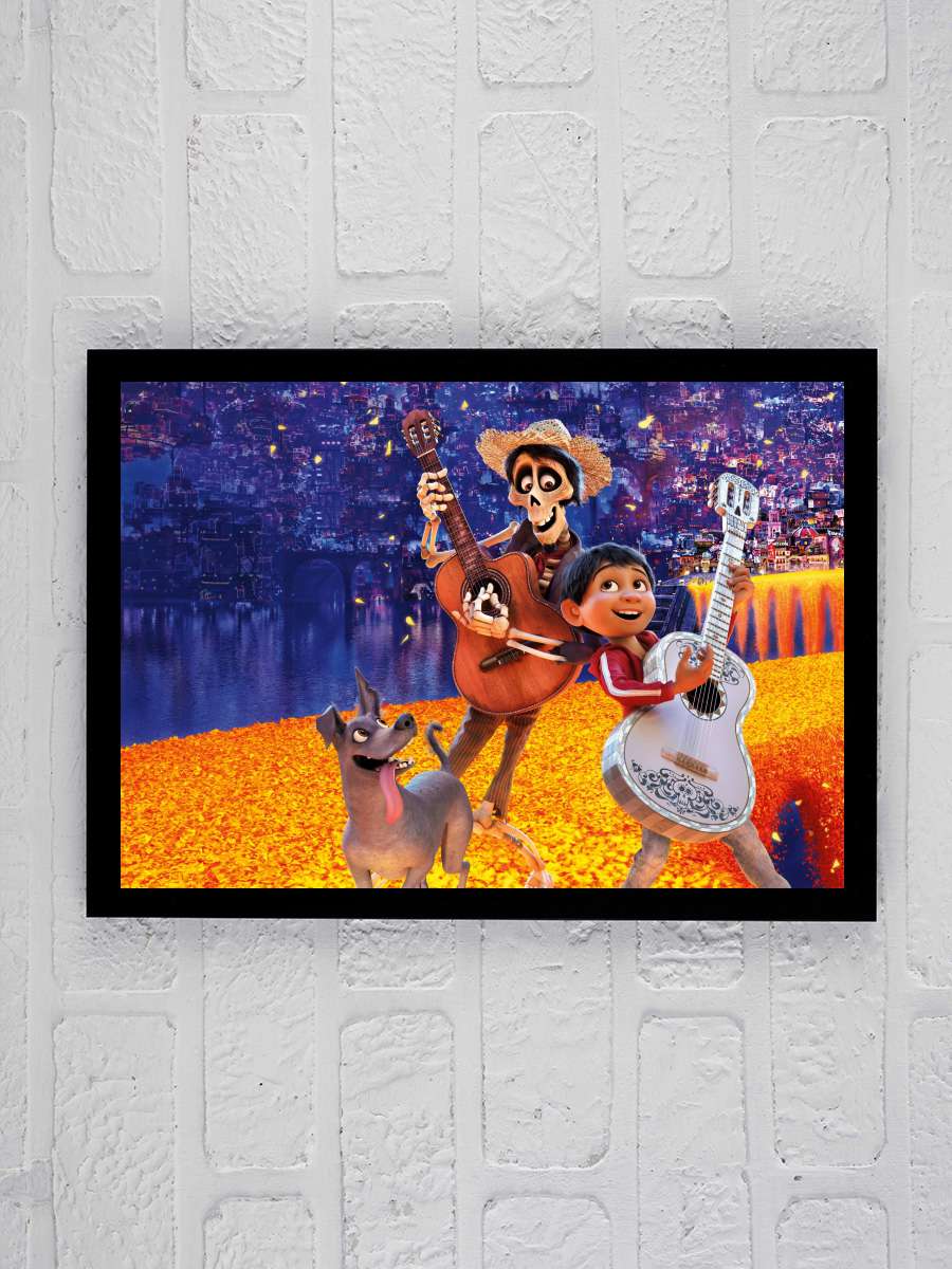 Coco Film Tablo Siyah Çerçeveli Film Poster Afiş Tablo