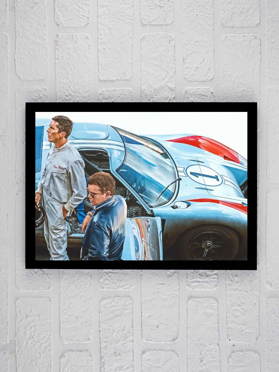 Asfaltın Kralları - Ford v Ferrari Film Tablo Siyah Çerçeveli Film Poster Afiş Tablo