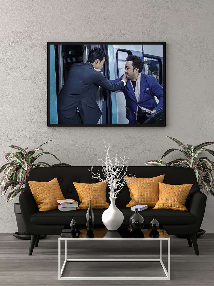 Zombi Ekspresi - 부산행 Film Tablo Siyah Çerçeveli Film Poster Afiş Tablo