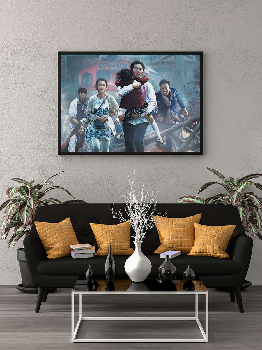 Zombi Ekspresi - 부산행 Film Tablo Siyah Çerçeveli Film Poster Afiş Tablo