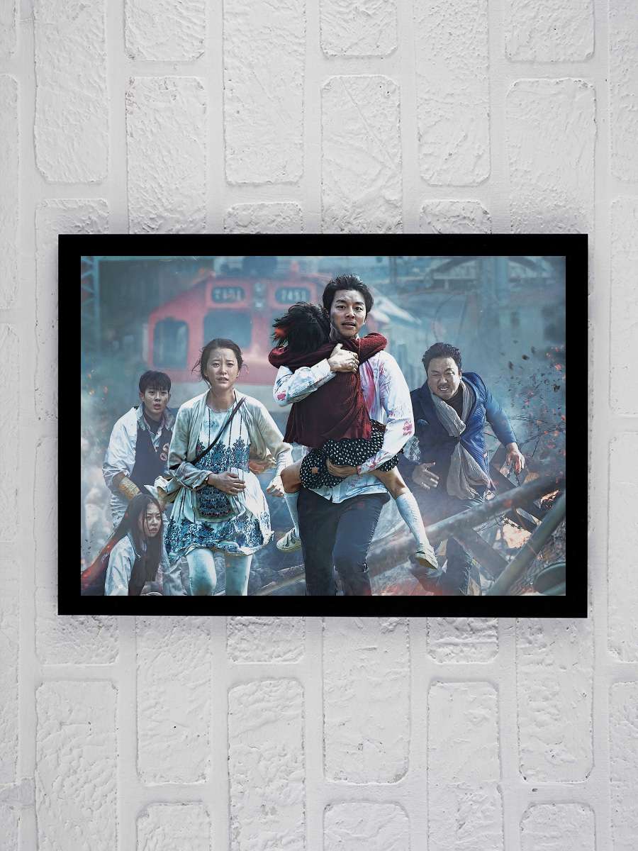 Zombi Ekspresi - 부산행 Film Tablo Siyah Çerçeveli Film Poster Afiş Tablo