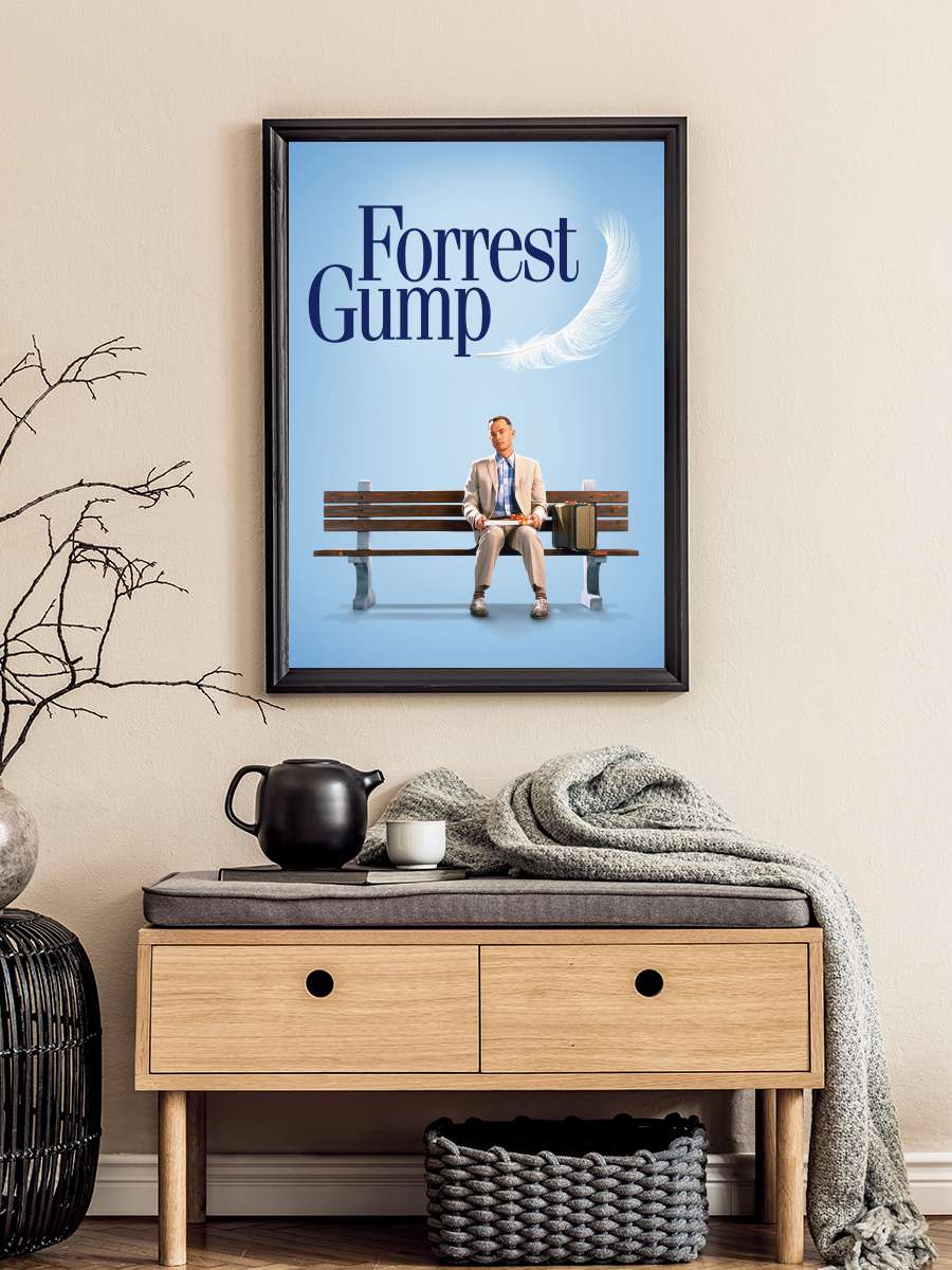 Forrest Gump Film Tablo Siyah Çerçeveli Film Poster Afiş Tablo