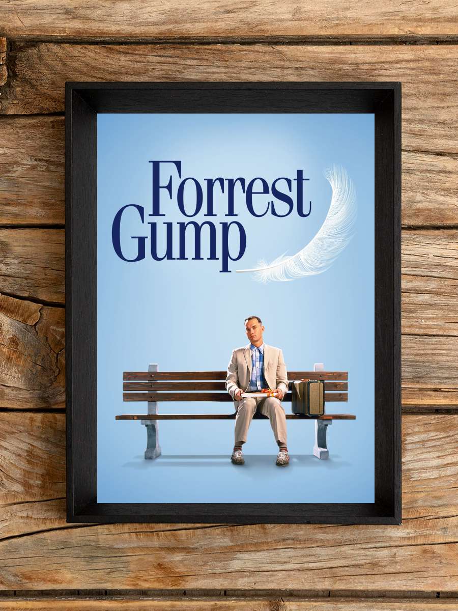 Forrest Gump Film Tablo Siyah Çerçeveli Film Poster Afiş Tablo