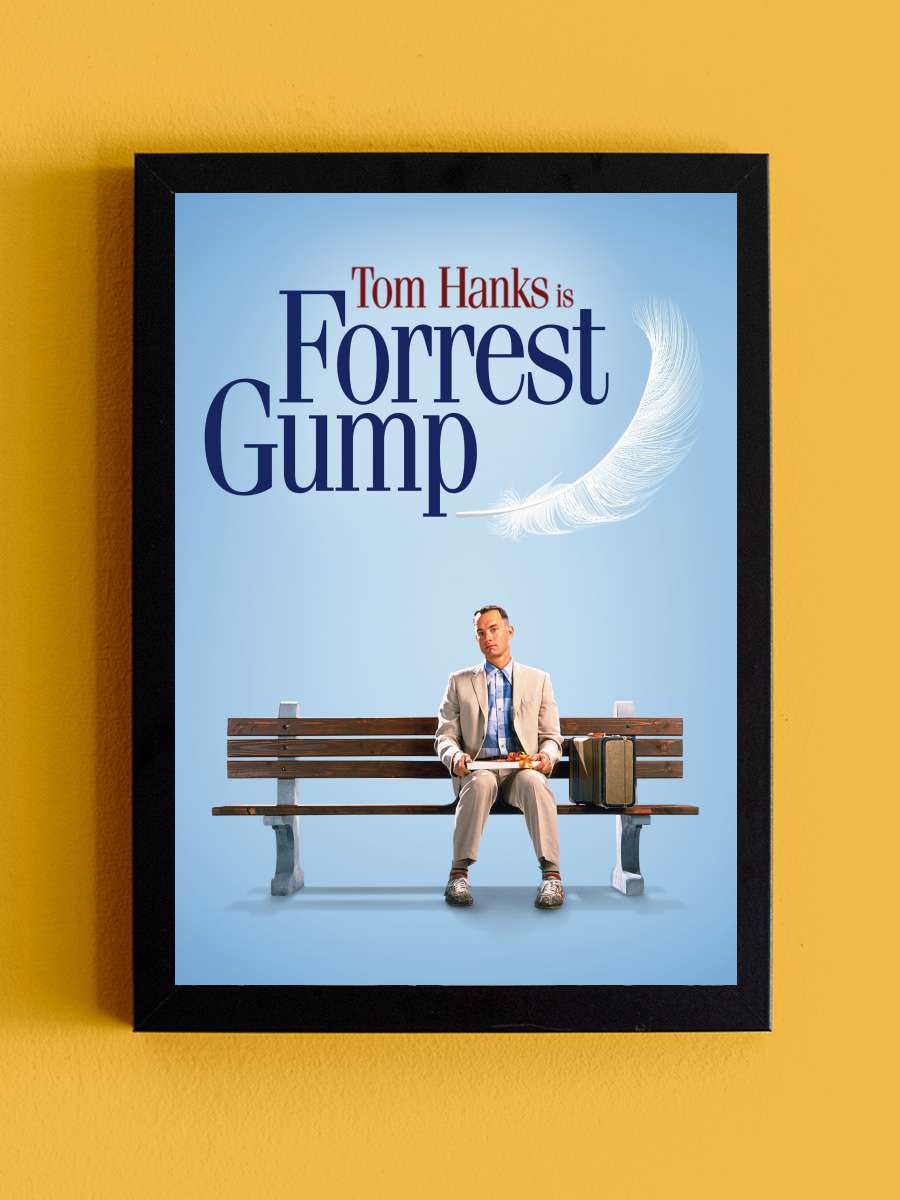 Forrest Gump Film Tablo Siyah Çerçeveli Film Poster Afiş Tablo