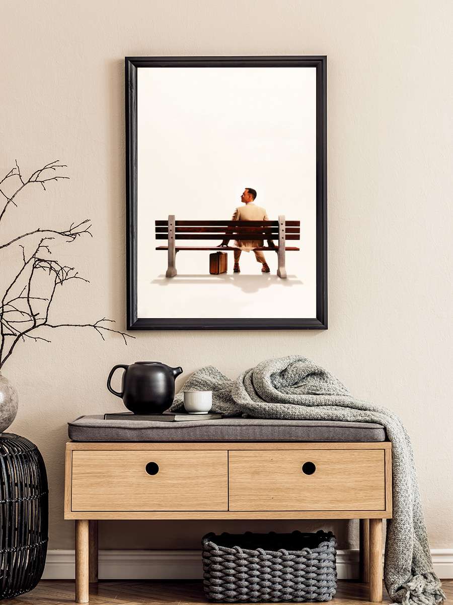 Forrest Gump Film Tablo Siyah Çerçeveli Film Poster Afiş Tablo