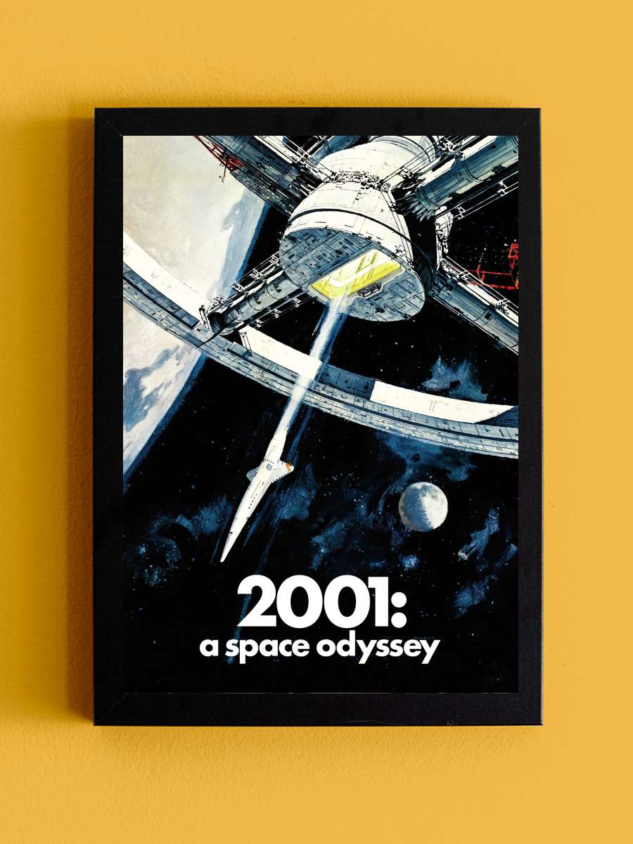 2001: Uzay Yolu Macerası - 2001: A Space Odyssey Film Tablo Siyah Çerçeveli Film Poster Afiş Tablo - En İyi Fiyatlarla