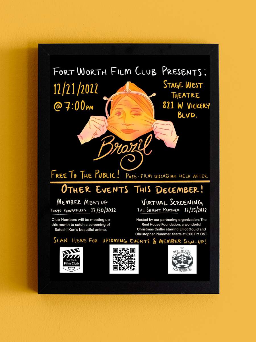 Brazil Film Tablo Siyah Çerçeveli Film Poster Afiş Tablo - En İyi Fiyatlarla