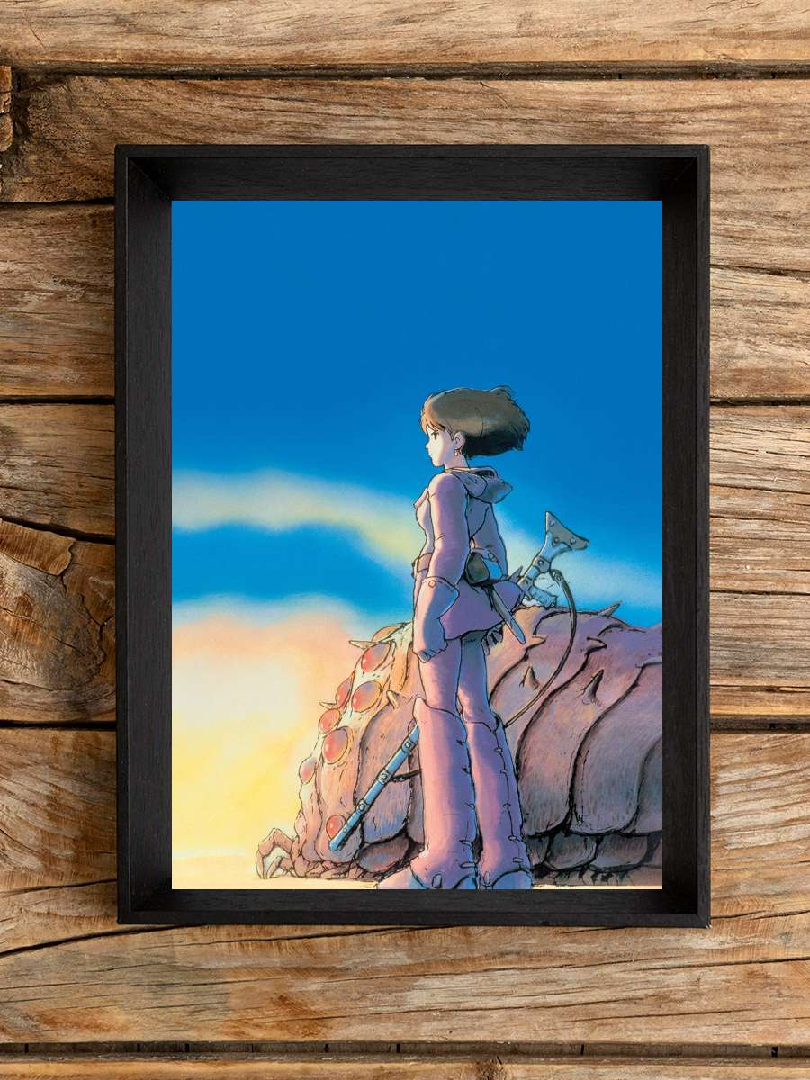 Rüzgarlı Vadi - 風の谷のナウシカ Film Tablo Siyah Çerçeveli Film Poster Afiş Tablo