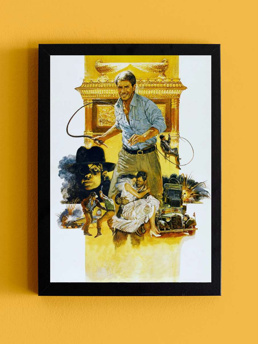 Indiana Jones: Kutsal Hazine Avcıları - Raiders of the Lost Ark Film Tablo Siyah Çerçeveli Film Poster Afiş Tablo - En İyi Fiyatlarla
