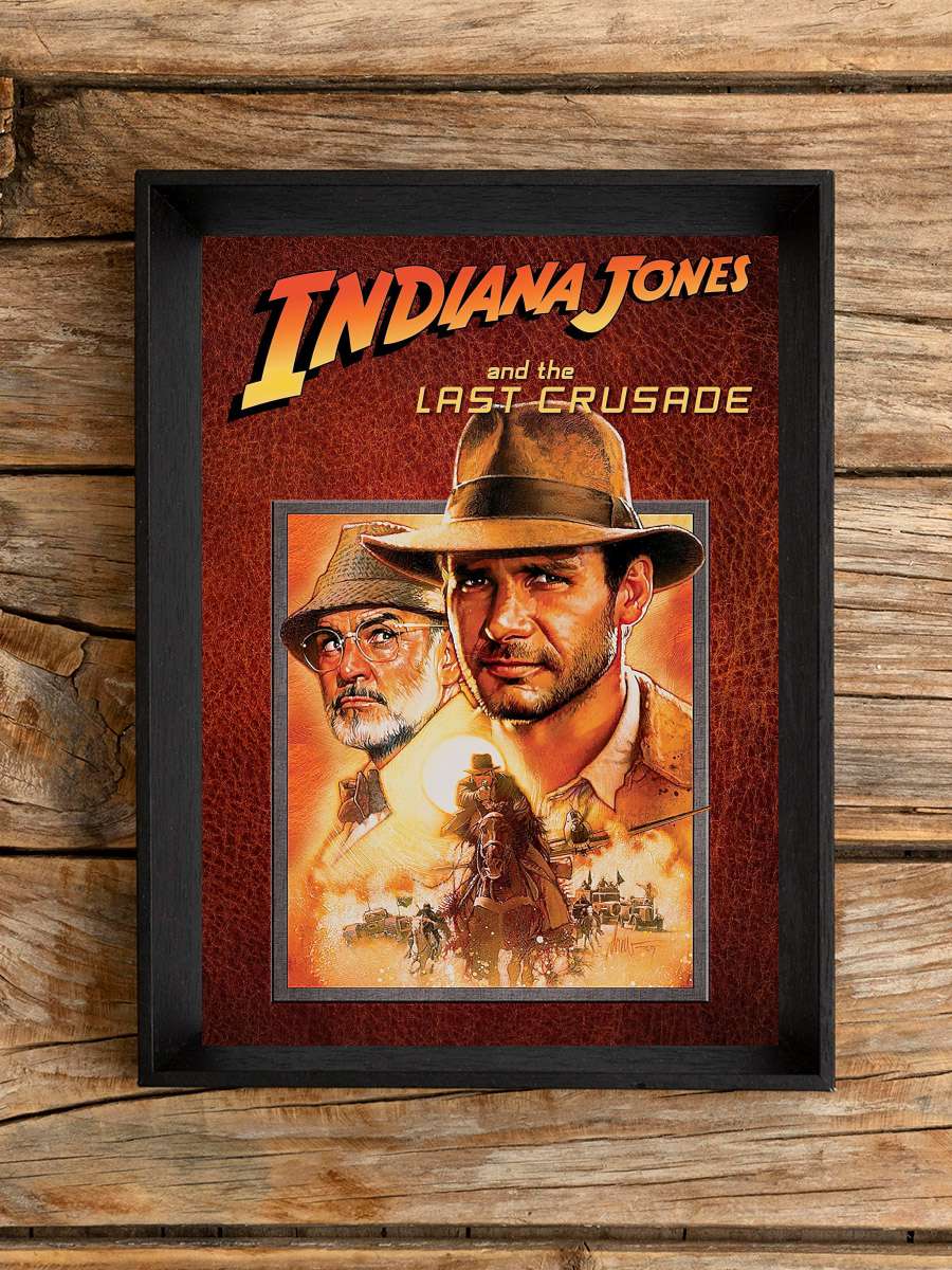 Indiana Jones: Son Macera - Indiana Jones and the Last Crusade Film Tablo Siyah Çerçeveli Film Poster Afiş Tablo