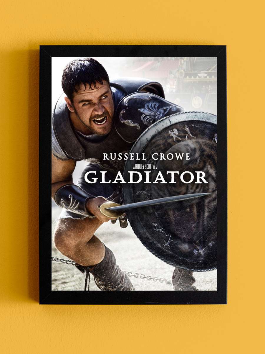 Gladyatör - Gladiator Film Tablo Siyah Çerçeveli Film Poster Afiş Tablo - En İyi Fiyatlarla
