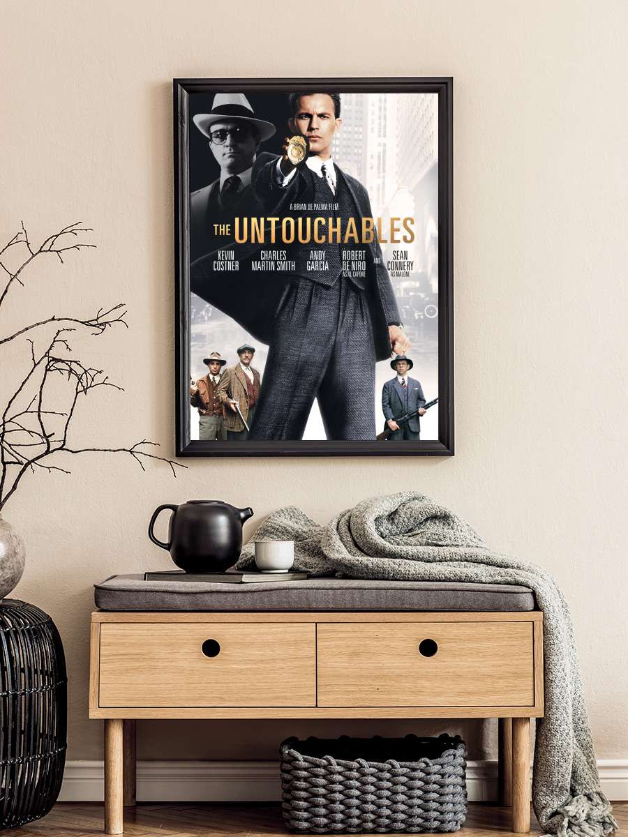 Dokunulmazlar - The Untouchables Film Tablo Siyah Çerçeveli Film Poster Afiş Tablo