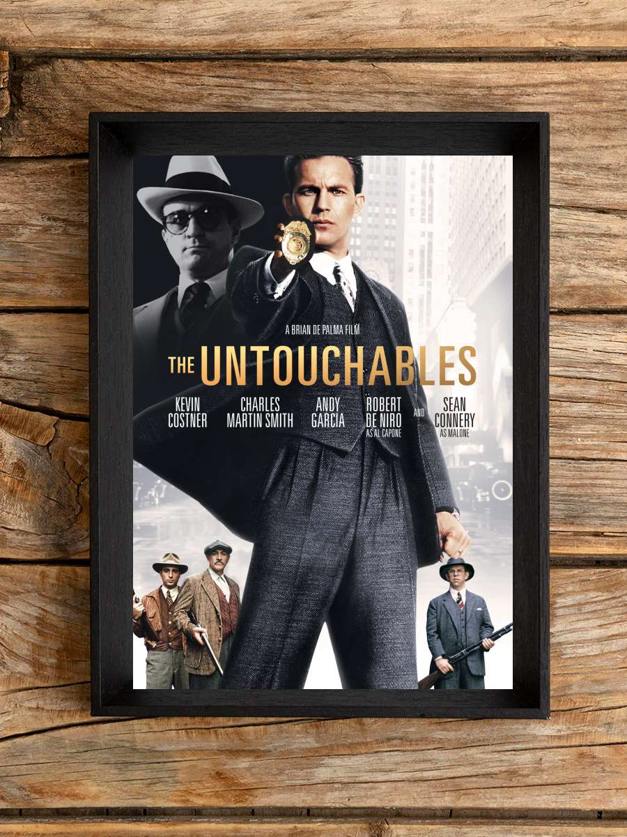 Dokunulmazlar - The Untouchables Film Tablo Siyah Çerçeveli Film Poster Afiş Tablo