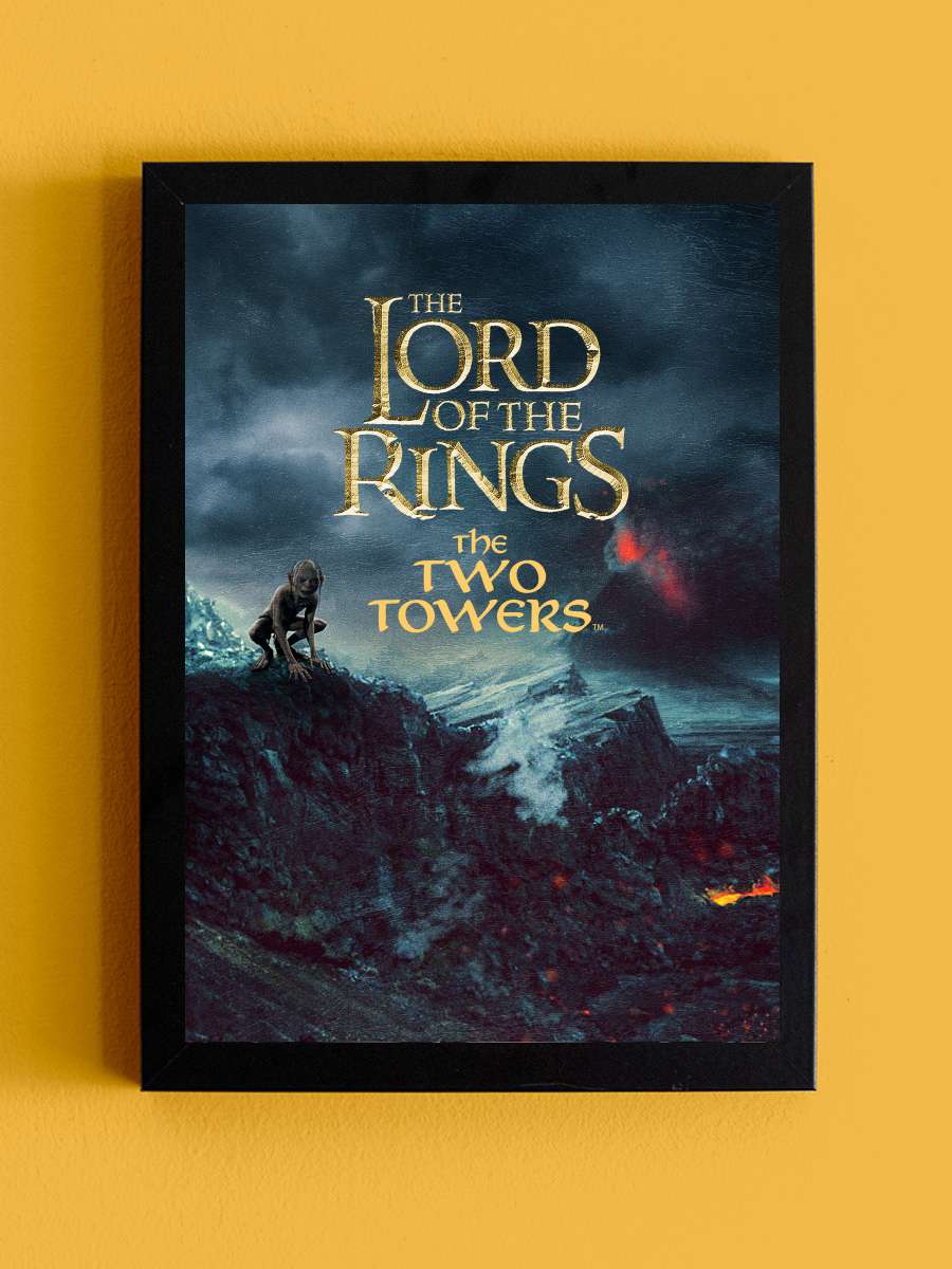 Yüzüklerin Efendisi: İki Kule - The Lord of the Rings: The Two Towers Film Tablo Siyah Çerçeveli Film Poster Afiş Tablo - En İyi Fiyatlarla