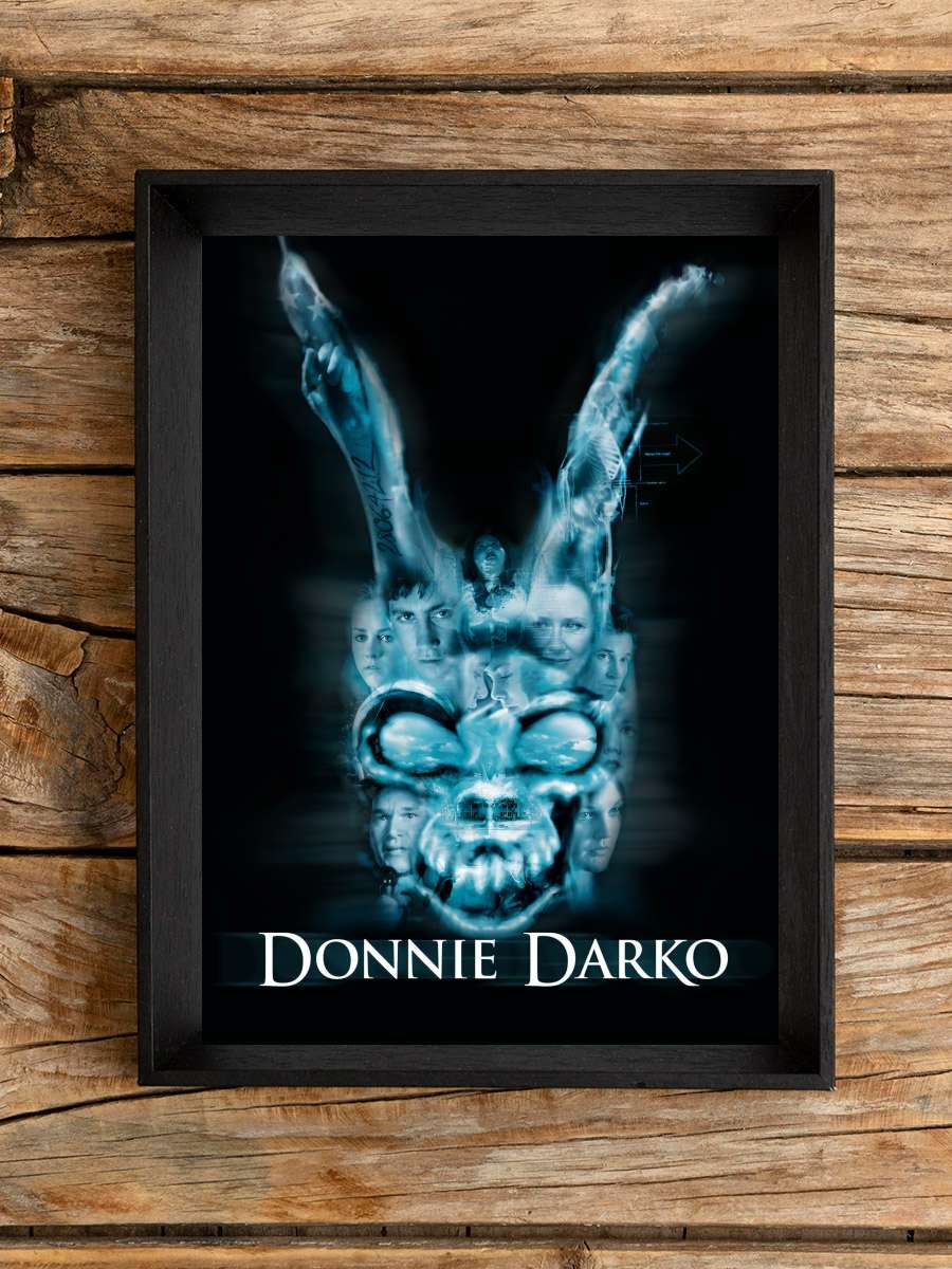 Karanlık Yolculuk - Donnie Darko Film Tablo Siyah Çerçeveli Film Poster Afiş Tablo