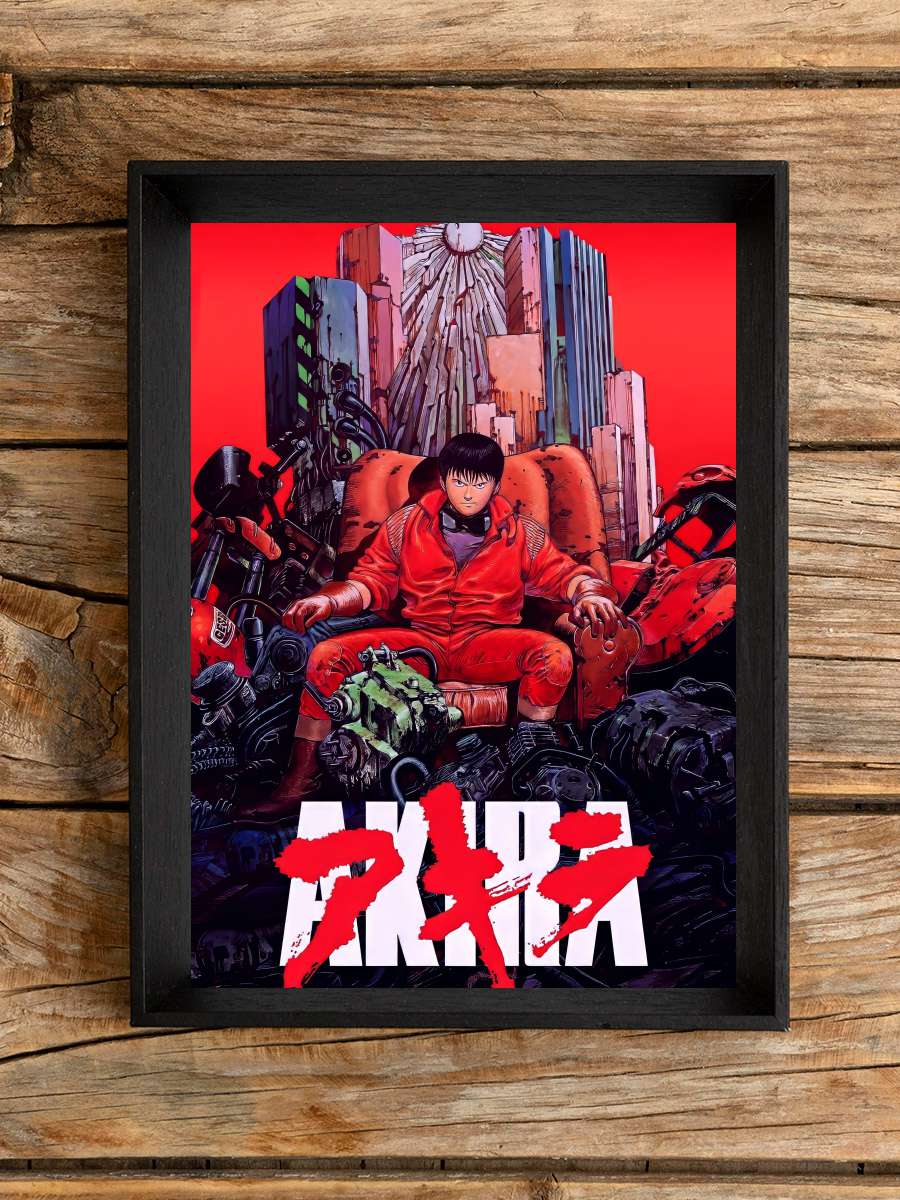 Akira - AKIRA Film Tablo Siyah Çerçeveli Film Poster Afiş Tablo