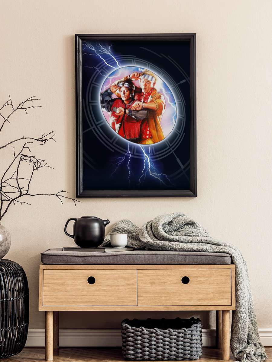 Geleceğe Dönüş II - Back to the Future Part II Film Tablo Siyah Çerçeveli Film Poster Afiş Tablo