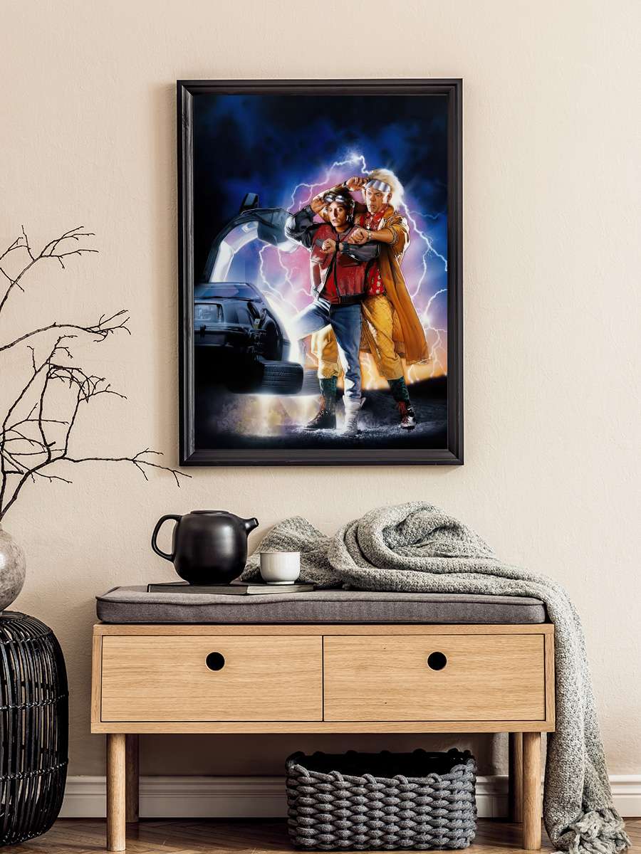 Geleceğe Dönüş II - Back to the Future Part II Film Tablo Siyah Çerçeveli Film Poster Afiş Tablo