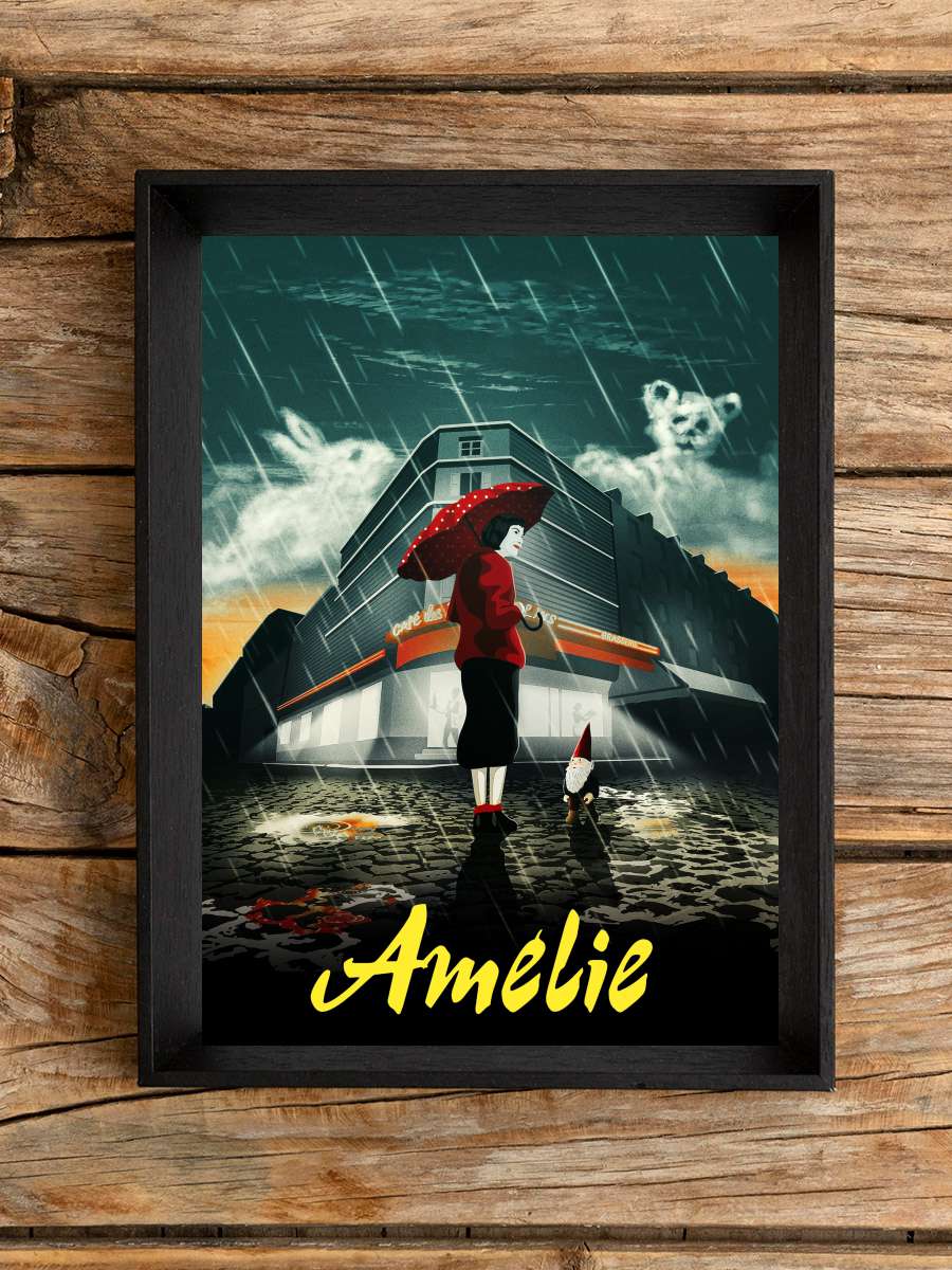 Amelie - Le Fabuleux Destin d'Amélie Poulain Film Tablo Siyah Çerçeveli Film Poster Afiş Tablo