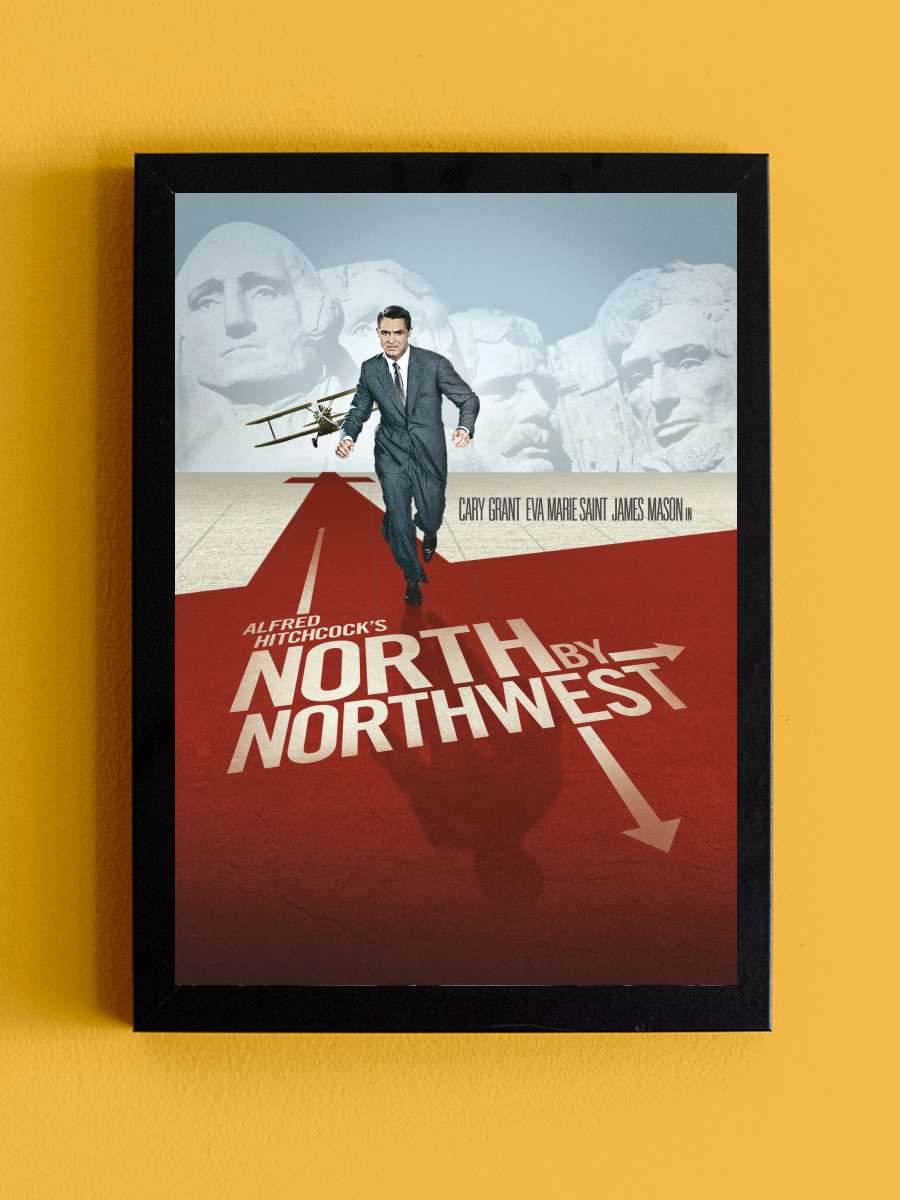 Gizli Teşkilat - North by Northwest Film Tablo Siyah Çerçeveli Film Poster Afiş Tablo - En İyi Fiyatlarla
