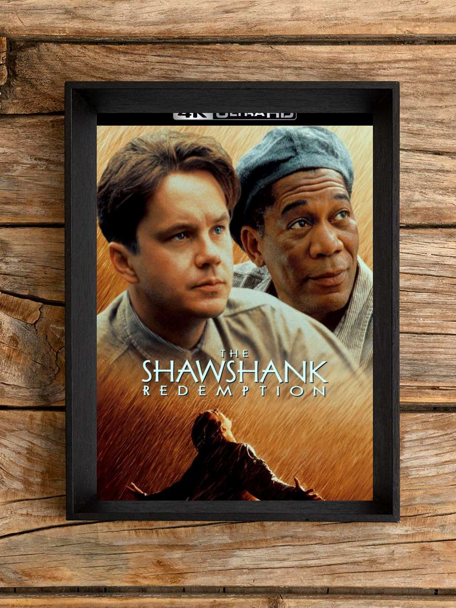 Esaretin Bedeli - The Shawshank Redemption Film Tablo Siyah Çerçeveli Film Poster Afiş Tablo