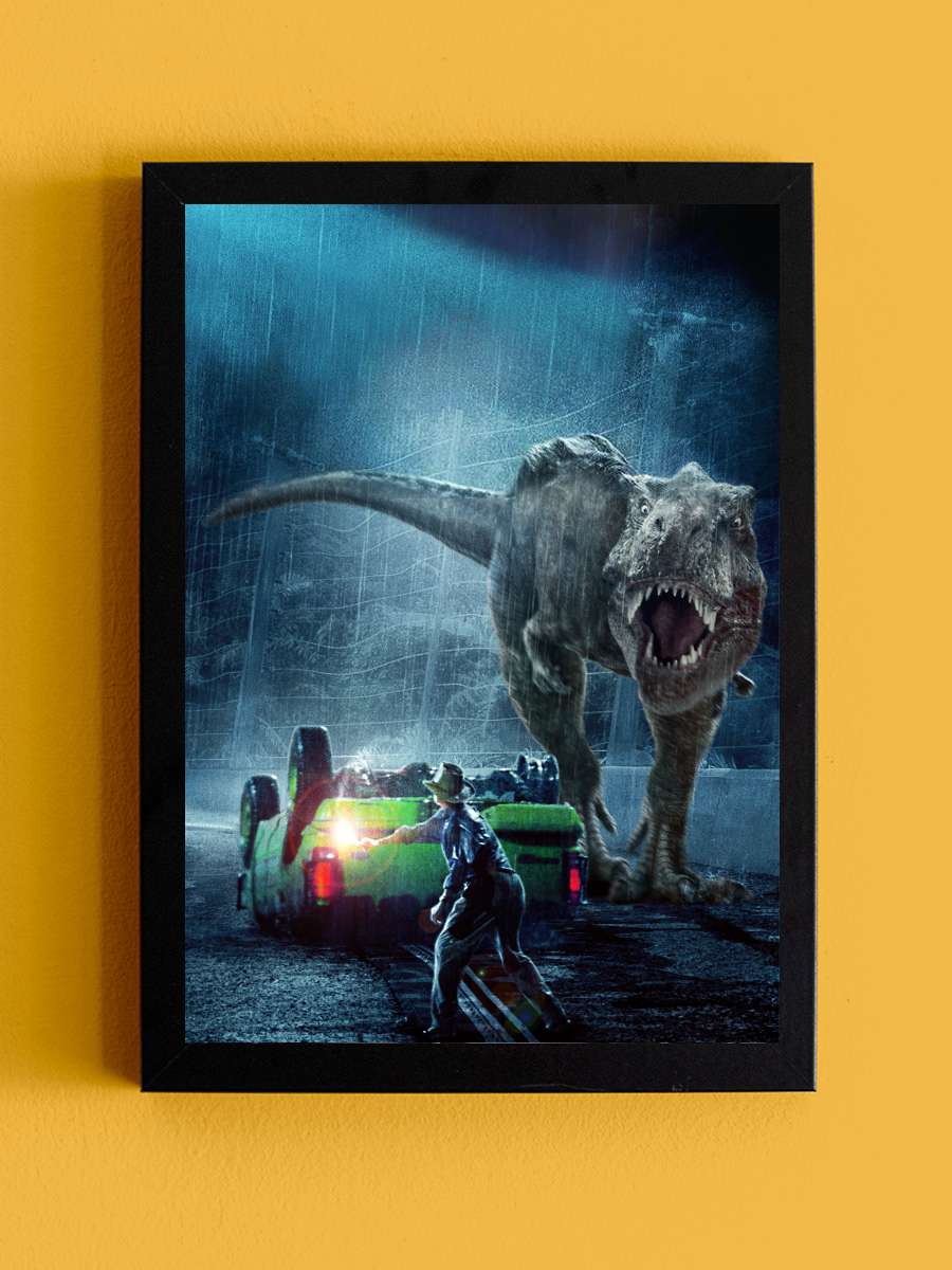 Jurassic Park Film Tablo Siyah Çerçeveli Film Poster Afiş Tablo - En İyi Fiyatlarla