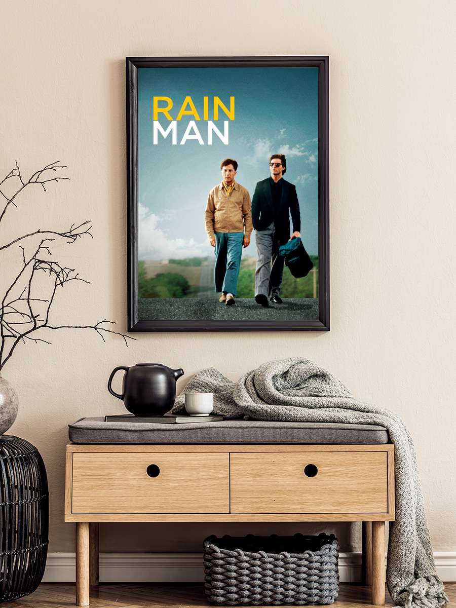 Yağmur Adam - Rain Man Film Tablo Siyah Çerçeveli Film Poster Afiş Tablo