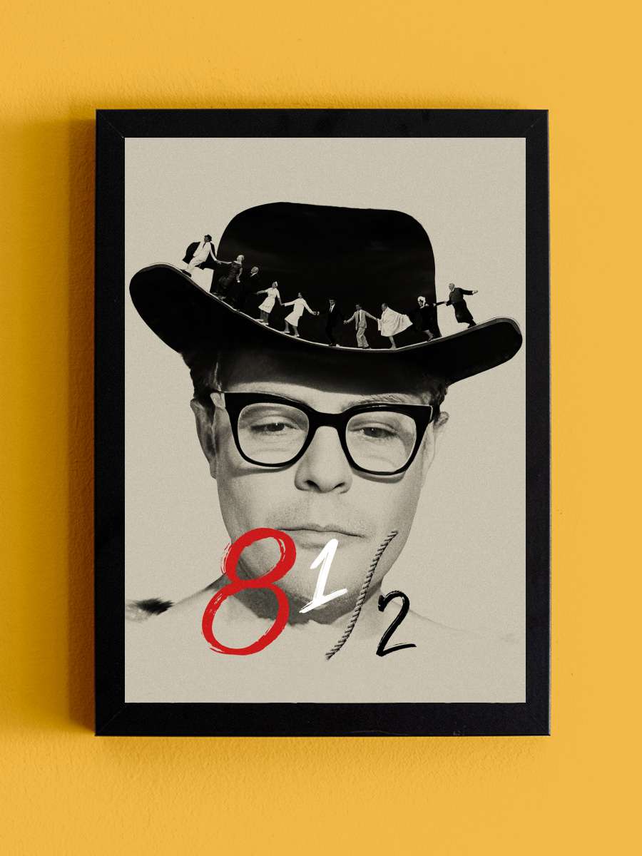Sekiz Buçuk - 8½ Film Tablo Siyah Çerçeveli Film Poster Afiş Tablo - En İyi Fiyatlarla