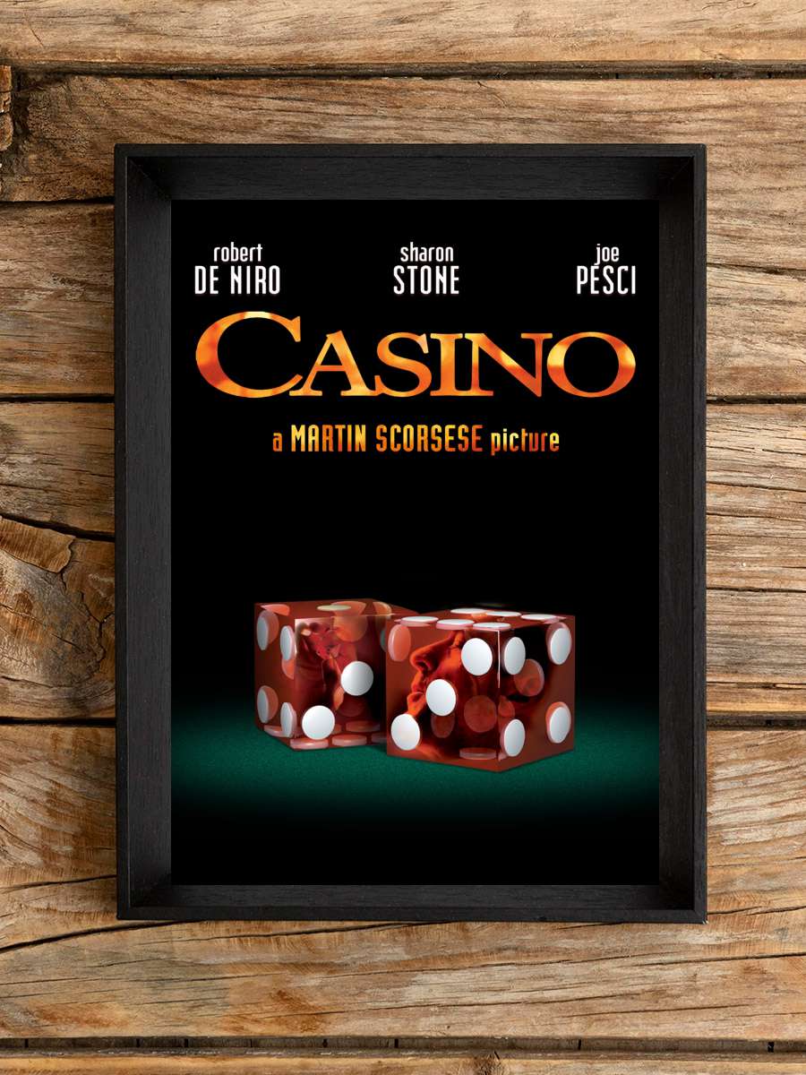 Casino Film Tablo Siyah Çerçeveli Film Poster Afiş Tablo