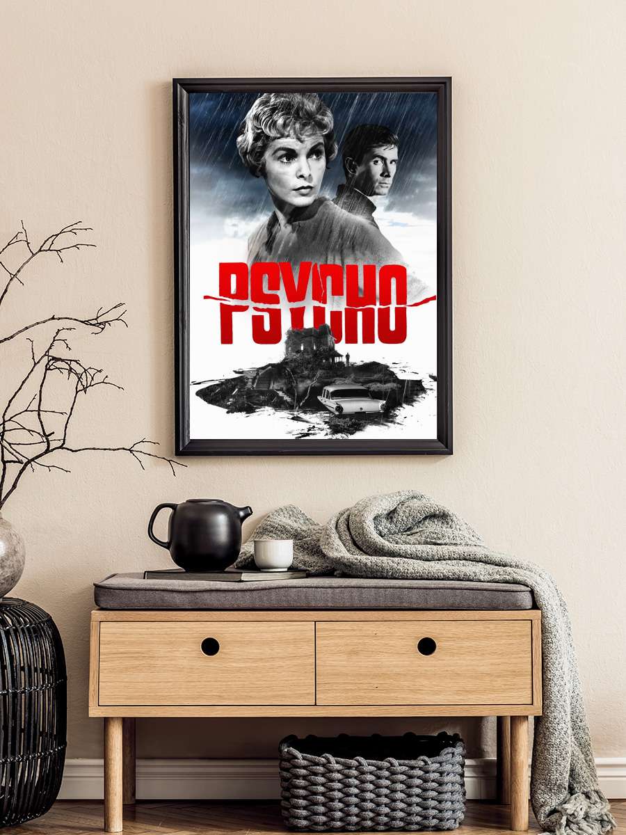 Sapık - Psycho Film Tablo Siyah Çerçeveli Film Poster Afiş Tablo