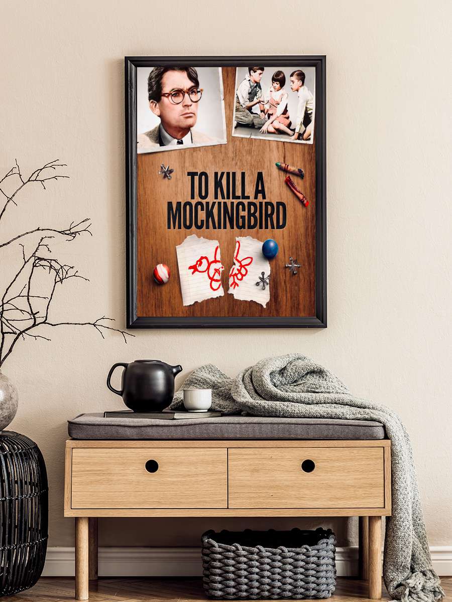 Bülbülü Öldürmek - To Kill a Mockingbird Film Tablo Siyah Çerçeveli Film Poster Afiş Tablo