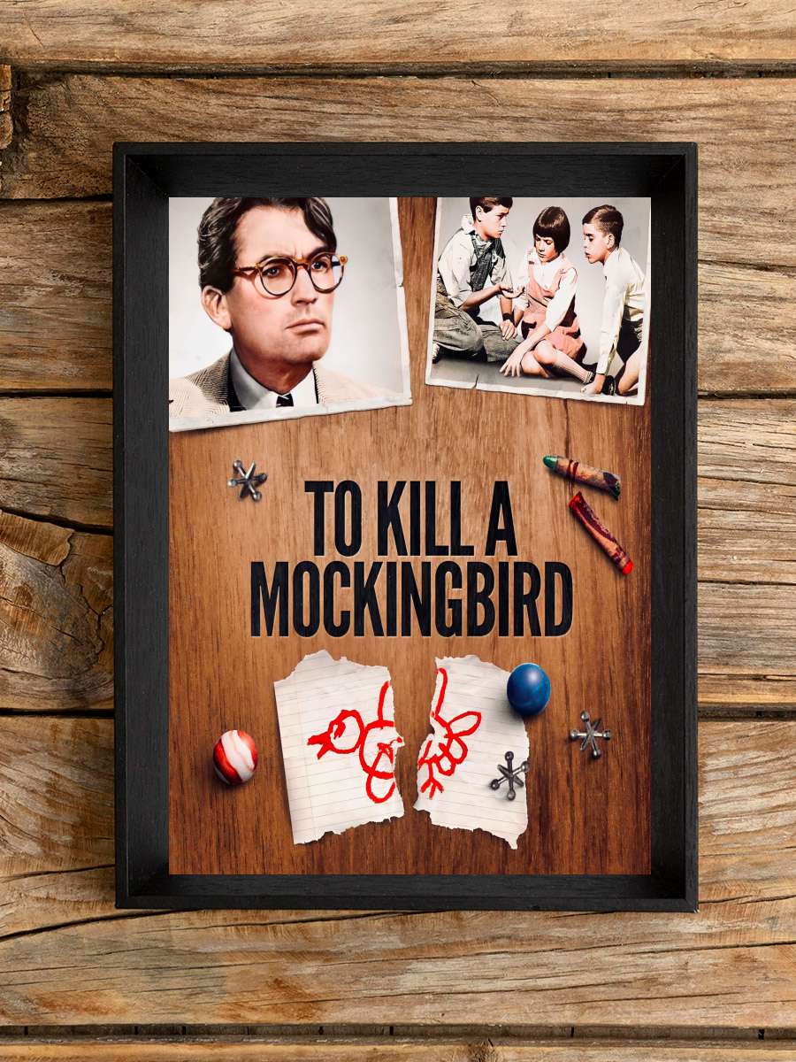 Bülbülü Öldürmek - To Kill a Mockingbird Film Tablo Siyah Çerçeveli Film Poster Afiş Tablo