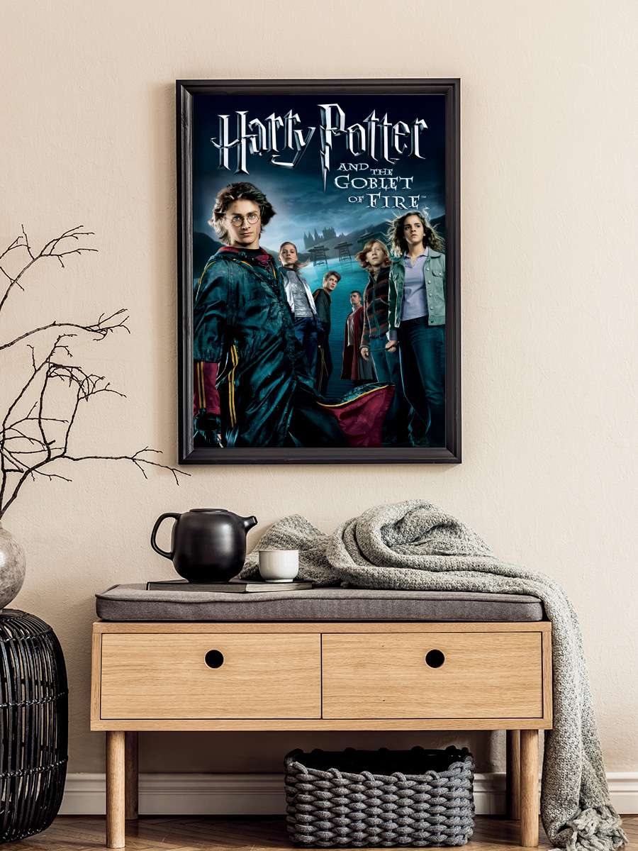 Harry Potter ve Ateş Kadehi - Harry Potter and the Goblet of Fire Film Tablo Siyah Çerçeveli Film Poster Afiş Tablo