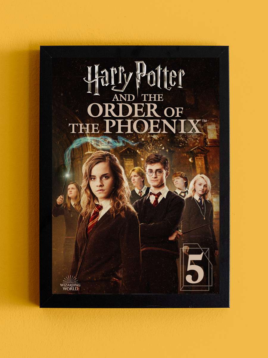 Harry Potter ve Zümrüdüanka Yoldaşlığı - Harry Potter and the Order of the Phoenix Film Tablo Siyah Çerçeveli Film Poster Afiş Tablo - En İyi Fiyatlarla