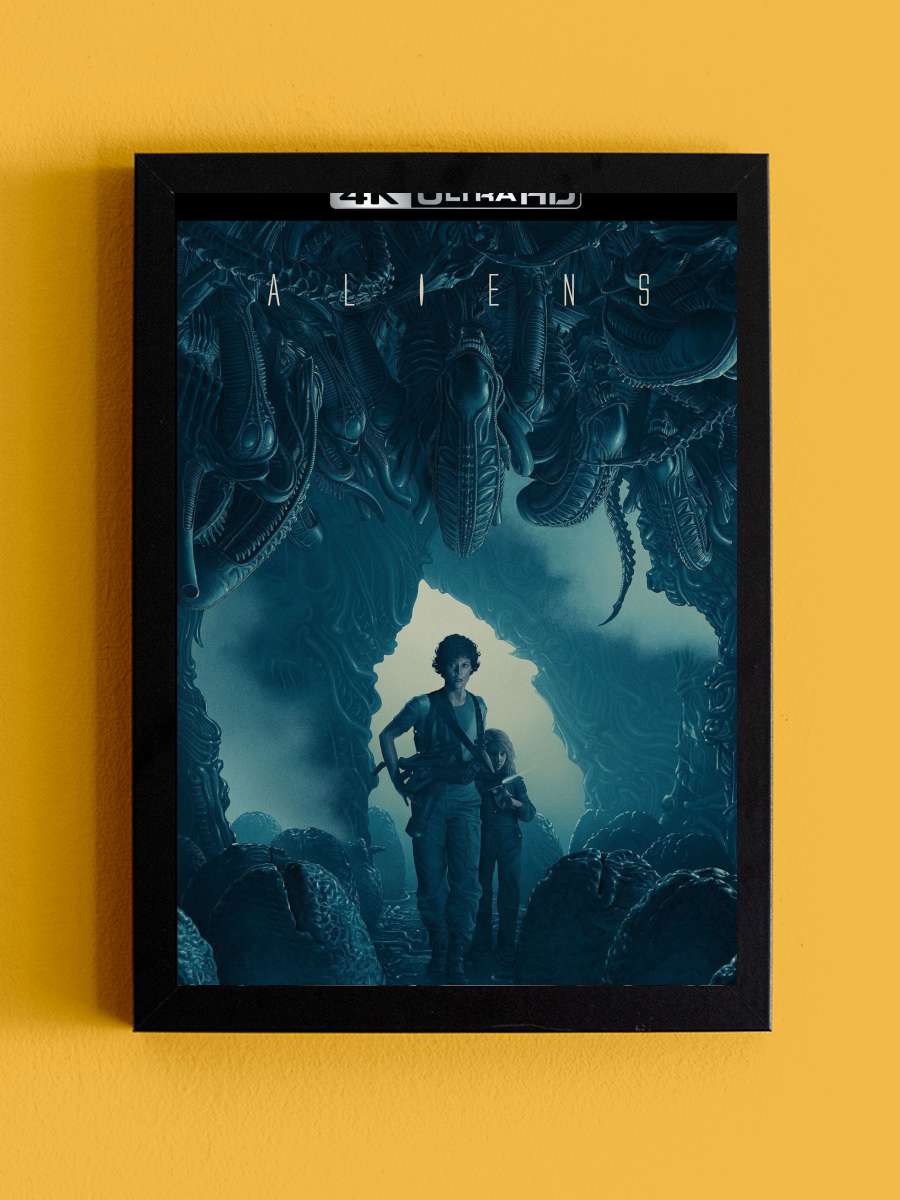 Yaratığın Dönüşü - Aliens Film Tablo Siyah Çerçeveli Film Poster Afiş Tablo