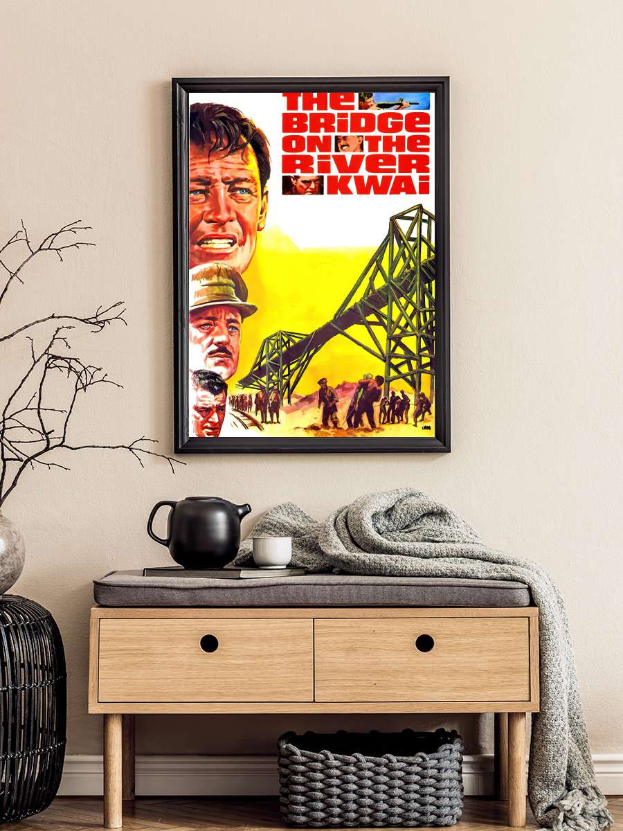 Kwai Köprüsü - The Bridge on the River Kwai Film Tablo Siyah Çerçeveli Film Poster Afiş Tablo