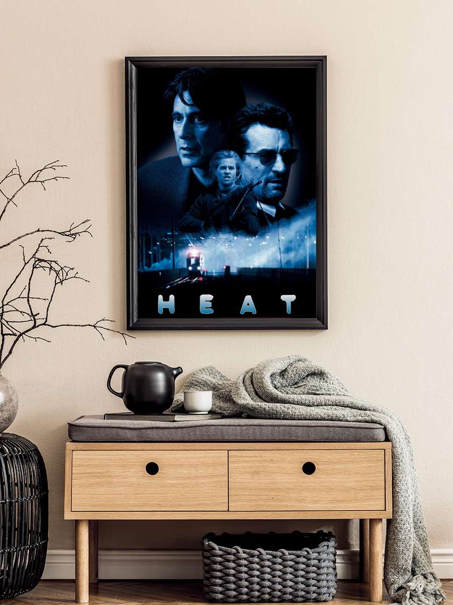 Büyük Hesaplaşma - Heat Film Tablo Siyah Çerçeveli Film Poster Afiş Tablo