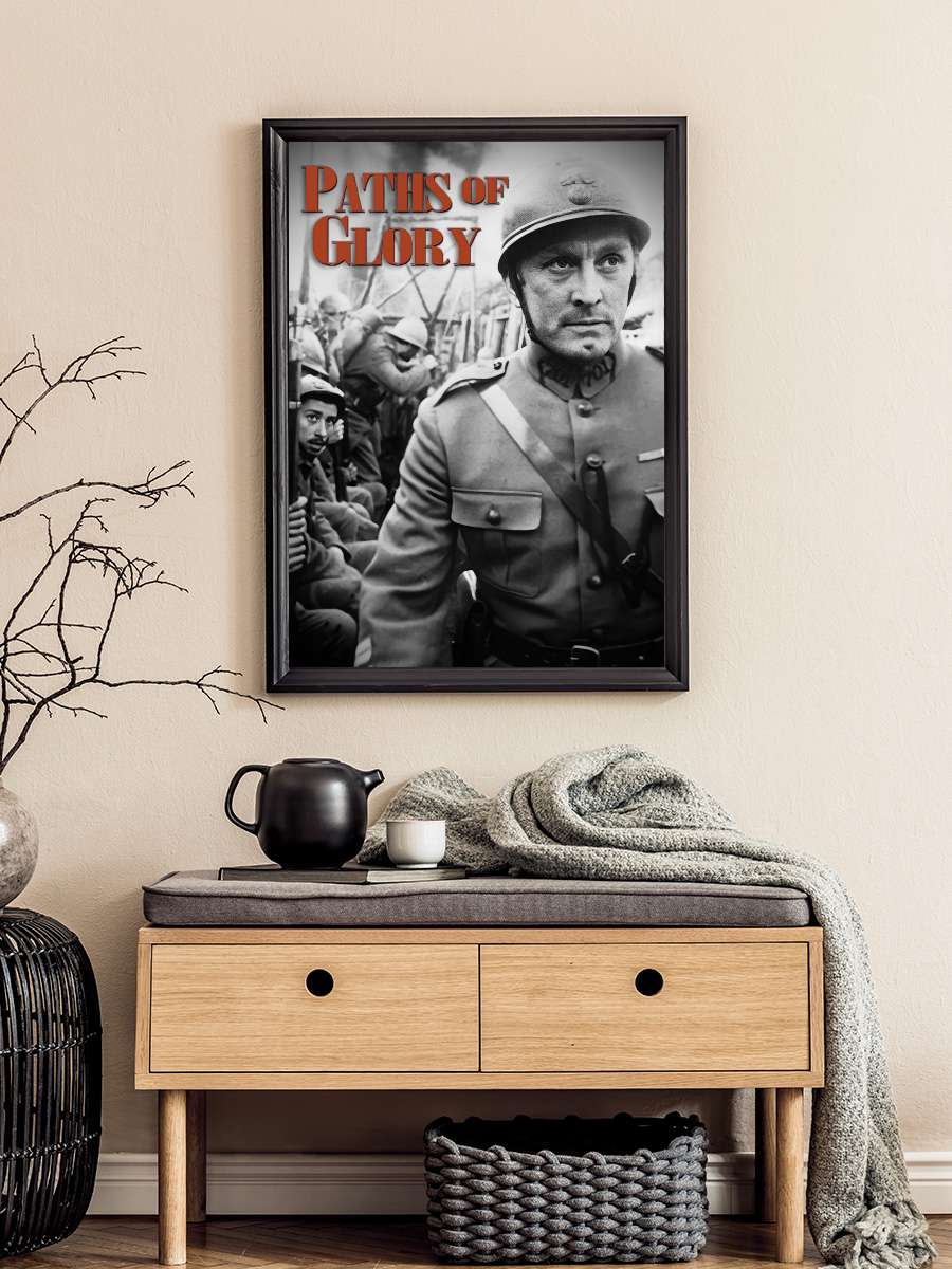 Zafer Yolları - Paths of Glory Film Tablo Siyah Çerçeveli Film Poster Afiş Tablo