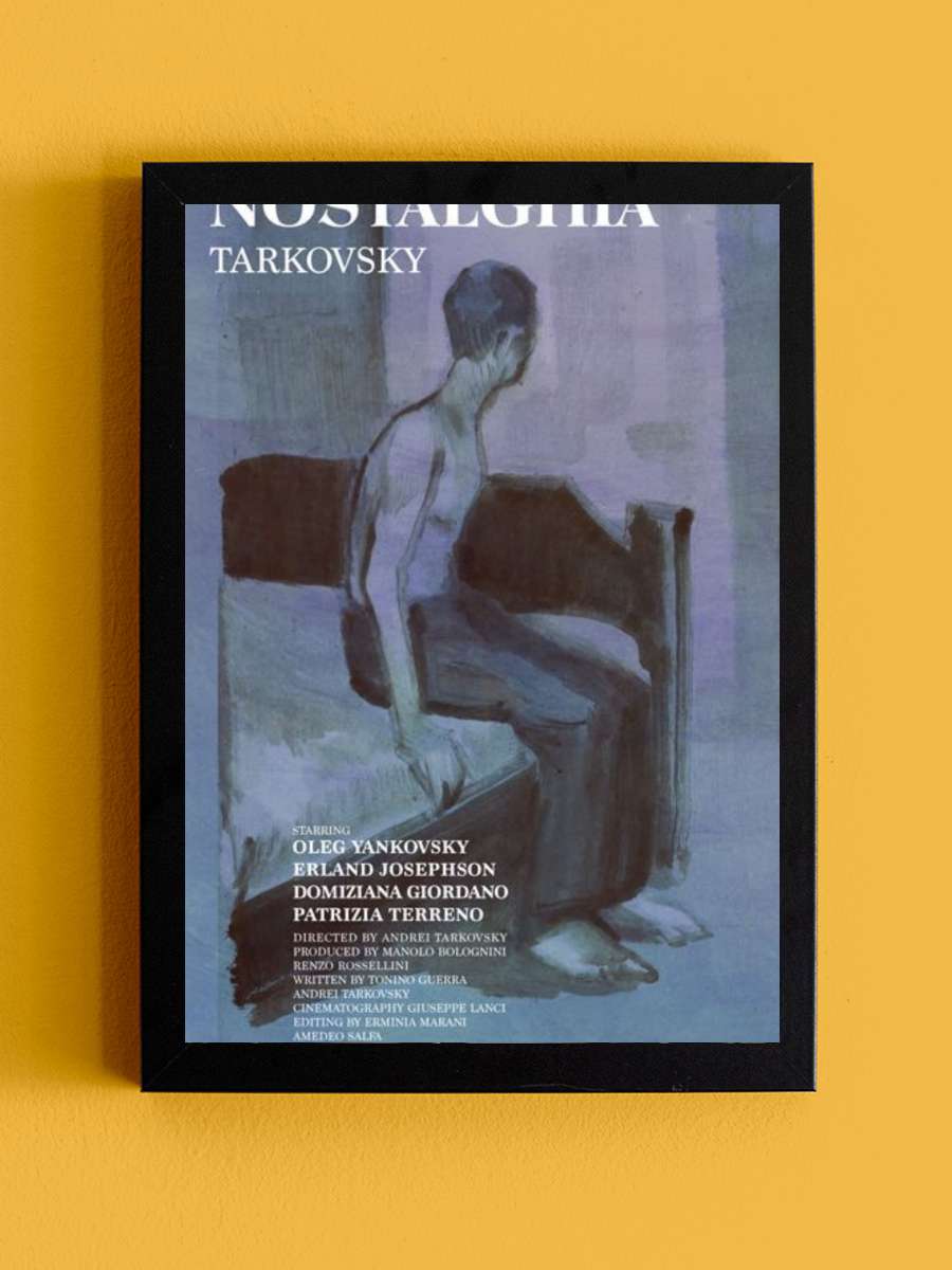Nostalji - Ностальгия Film Tablo Siyah Çerçeveli Film Poster Afiş Tablo