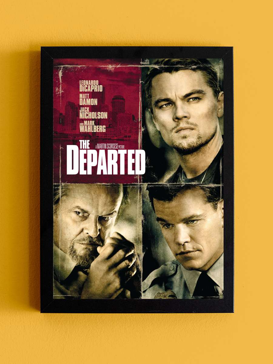 Köstebek - The Departed Film Tablo Siyah Çerçeveli Film Poster Afiş Tablo - En İyi Fiyatlarla