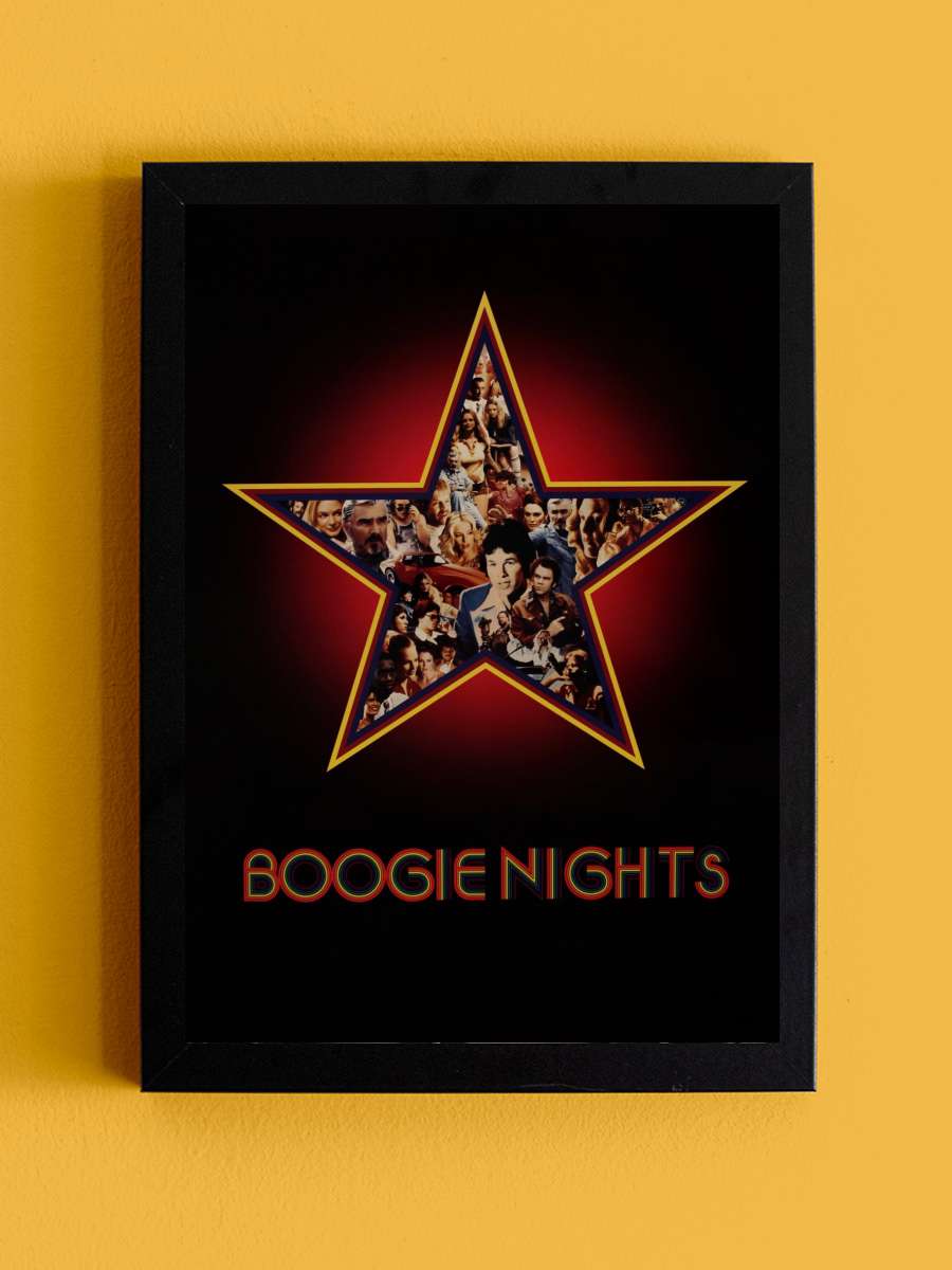 Ateşli Geceler - Boogie Nights Film Tablo Siyah Çerçeveli Film Poster Afiş Tablo