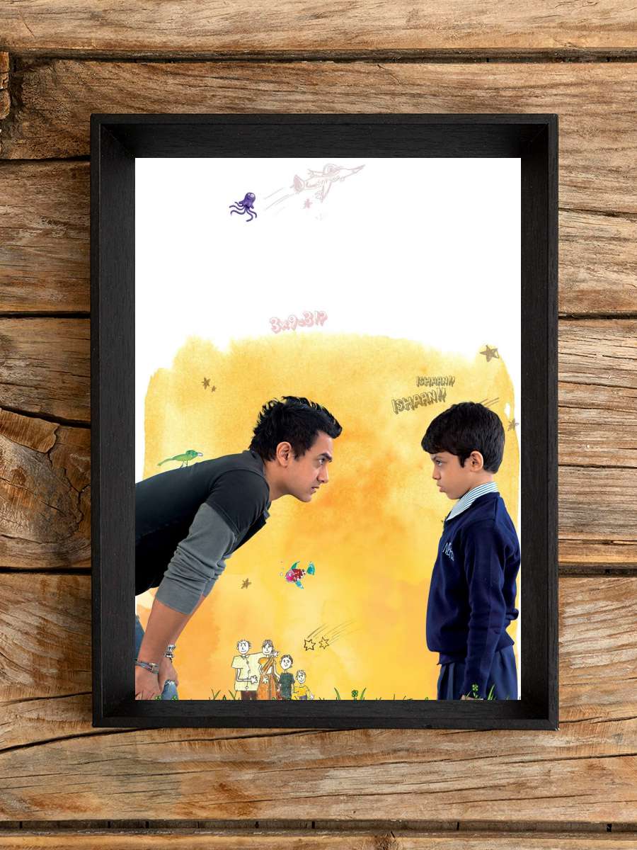 Yerdeki Yıldızlar - तारे ज़मीन पर Film Tablo Siyah Çerçeveli Film Poster Afiş Tablo