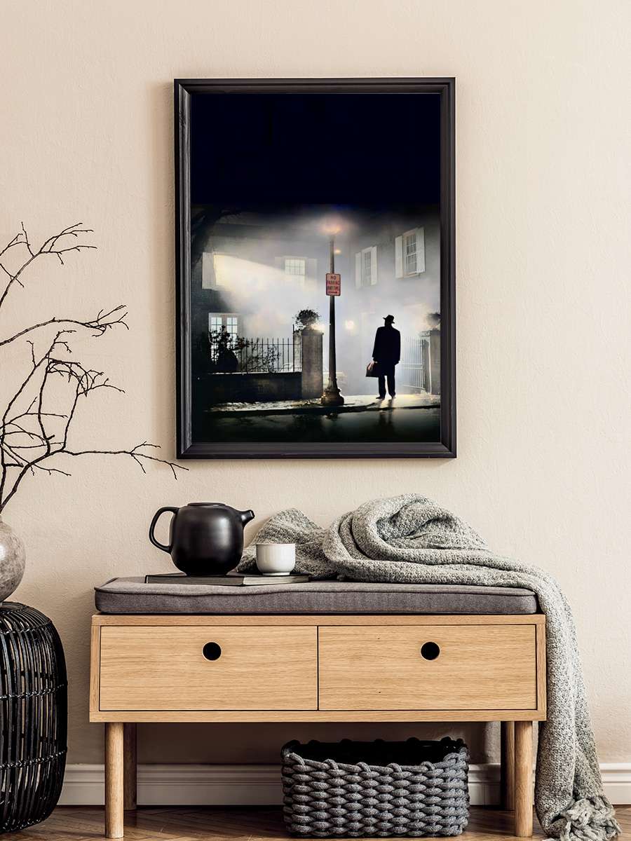 Şeytan - The Exorcist Film Tablo Siyah Çerçeveli Film Poster Afiş Tablo