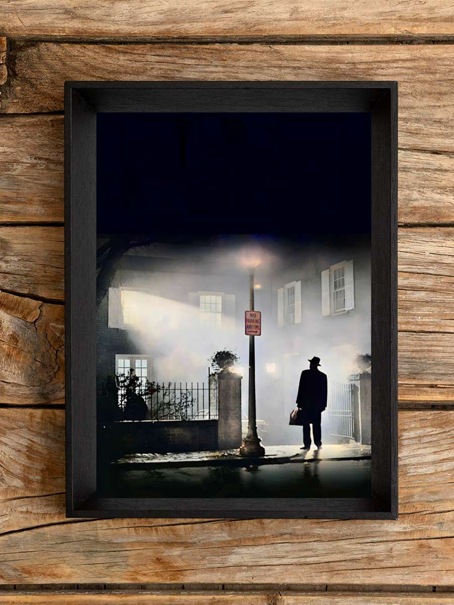 Şeytan - The Exorcist Film Tablo Siyah Çerçeveli Film Poster Afiş Tablo