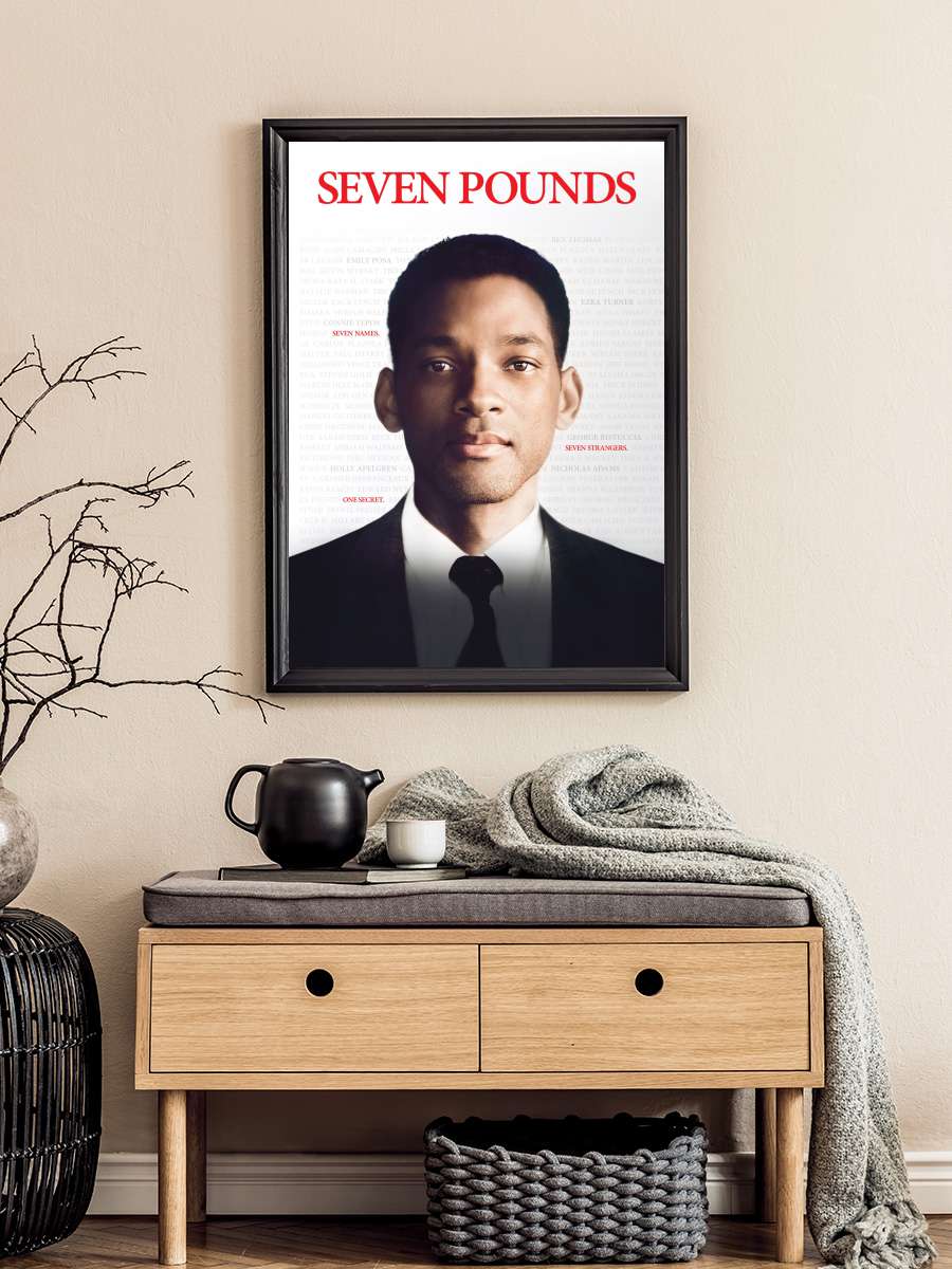 Yedi Yaşam - Seven Pounds Film Tablo Siyah Çerçeveli Film Poster Afiş Tablo