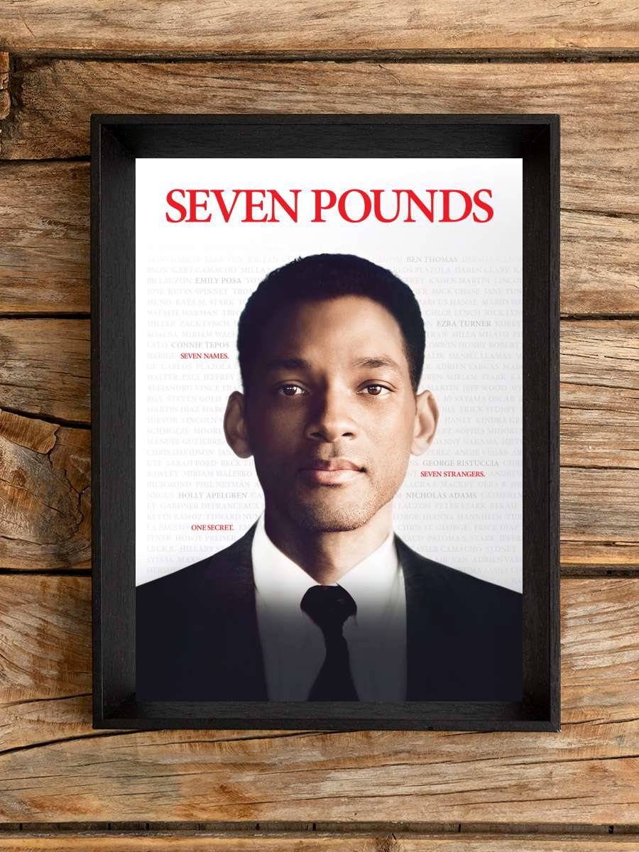 Yedi Yaşam - Seven Pounds Film Tablo Siyah Çerçeveli Film Poster Afiş Tablo