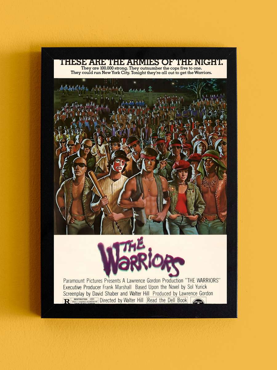 Savaşçılar - The Warriors Film Tablo Siyah Çerçeveli Film Poster Afiş Tablo