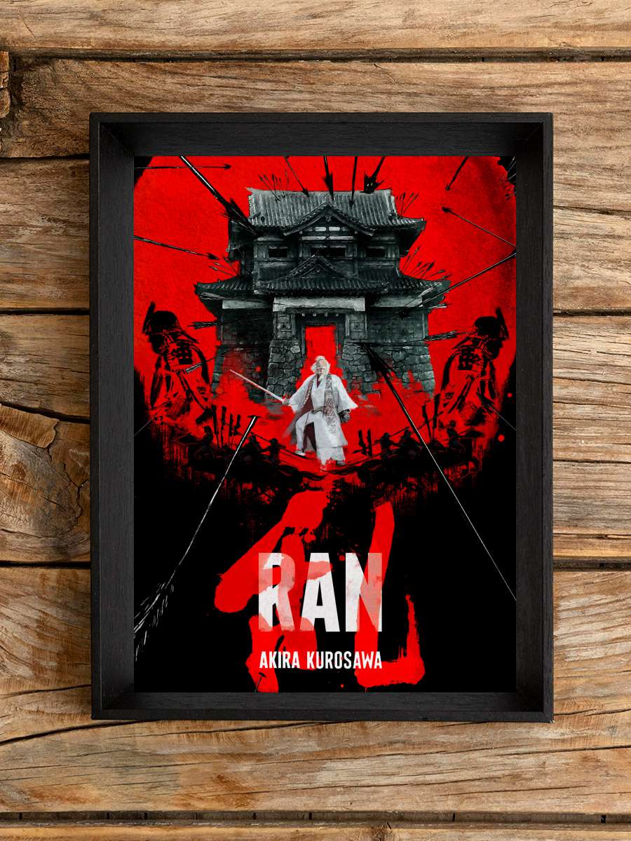 Ran - 乱 Film Tablo Siyah Çerçeveli Film Poster Afiş Tablo